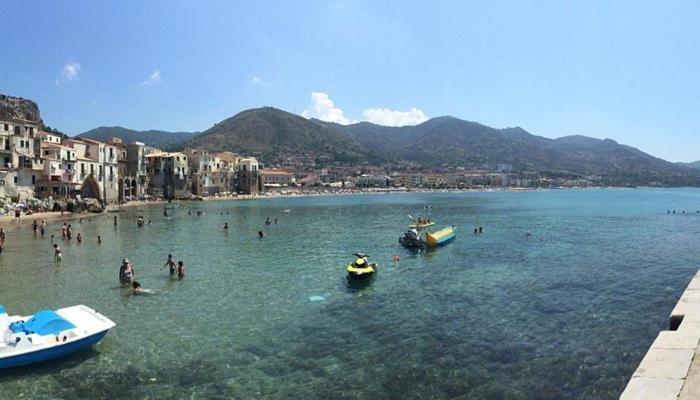 Alba Sul Mare By Caseserio Cefalù Esterno foto